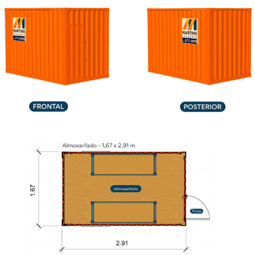 container de almoxarifado